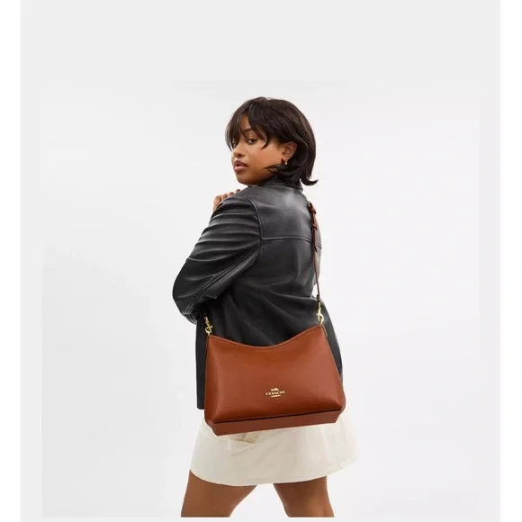 Coach Large Laurel Shoulder Bag with Coach Wristlet - Picture 16 of 16